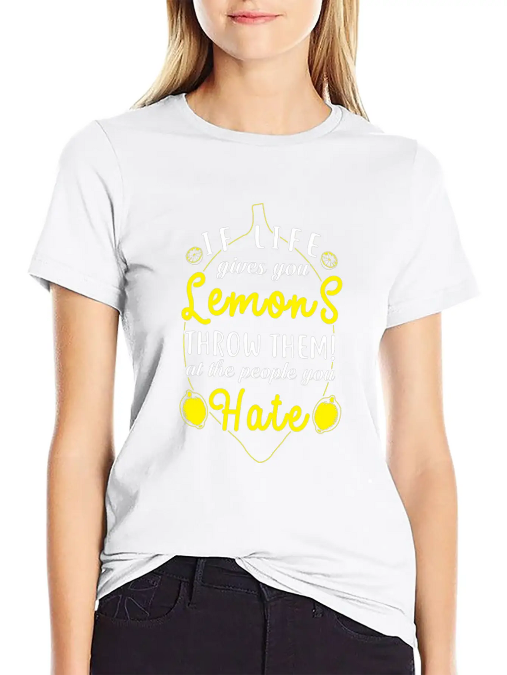 (Gift) If Life Gives You Lemons Throw Them Relaxed Everyday Tee – Lightweight And Durable Cotton