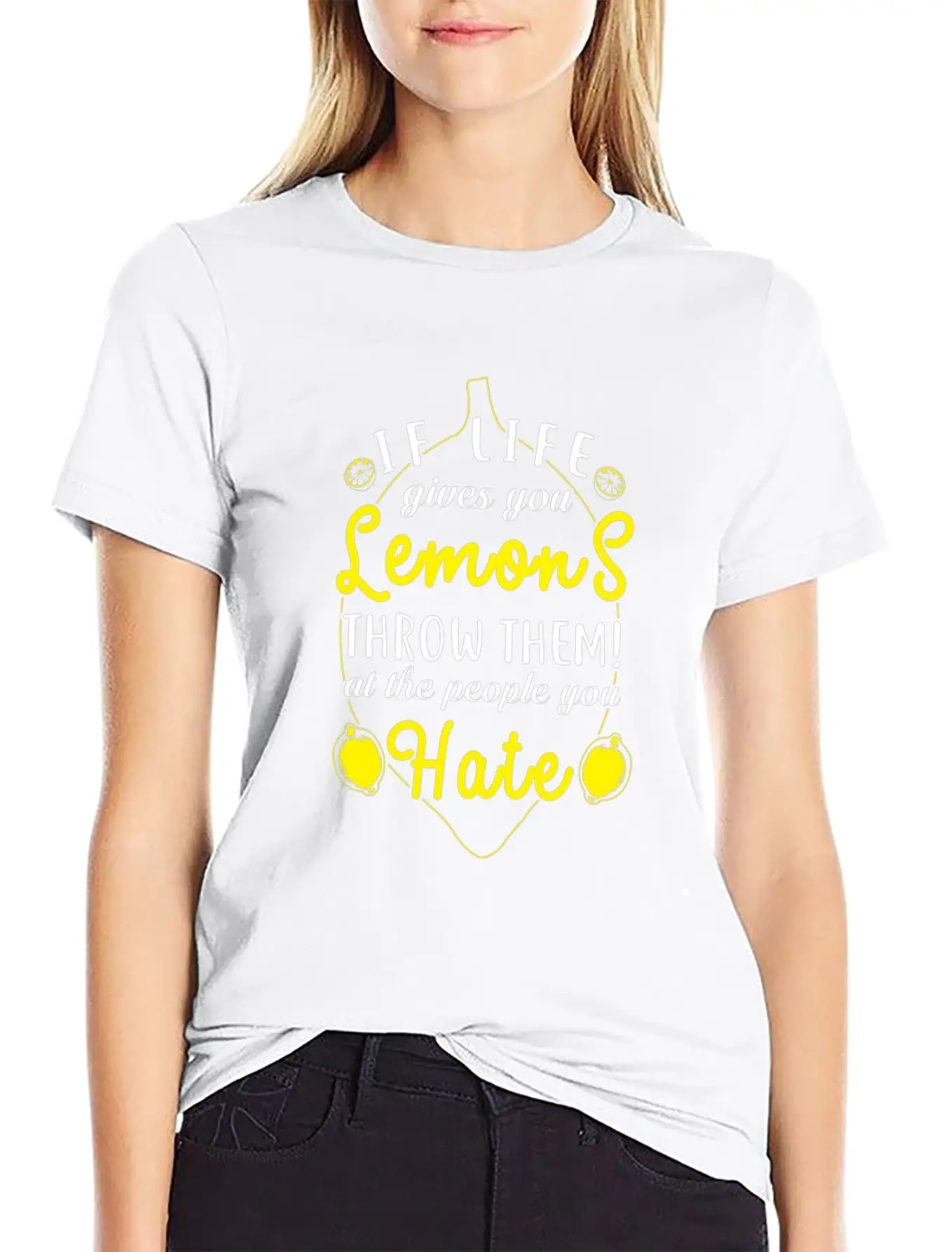 (Gift) If Life Gives You Lemons Throw Them Relaxed Everyday Tee – Lightweight And Durable Cotton