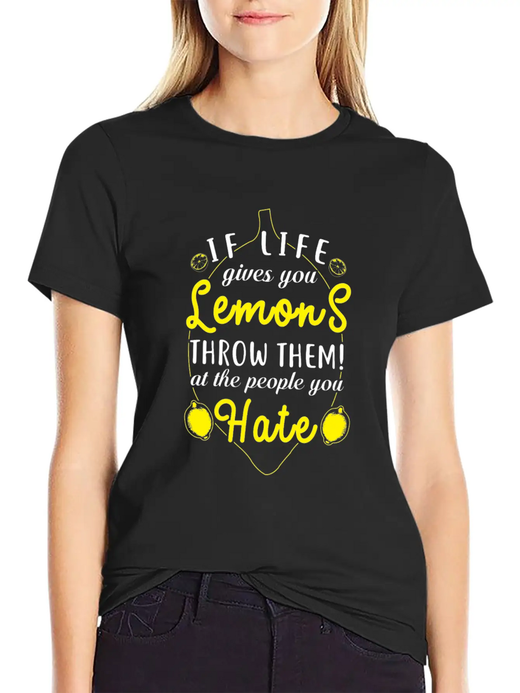 (Gift) If Life Gives You Lemons Throw Them Relaxed Everyday Tee – Lightweight And Durable Cotton