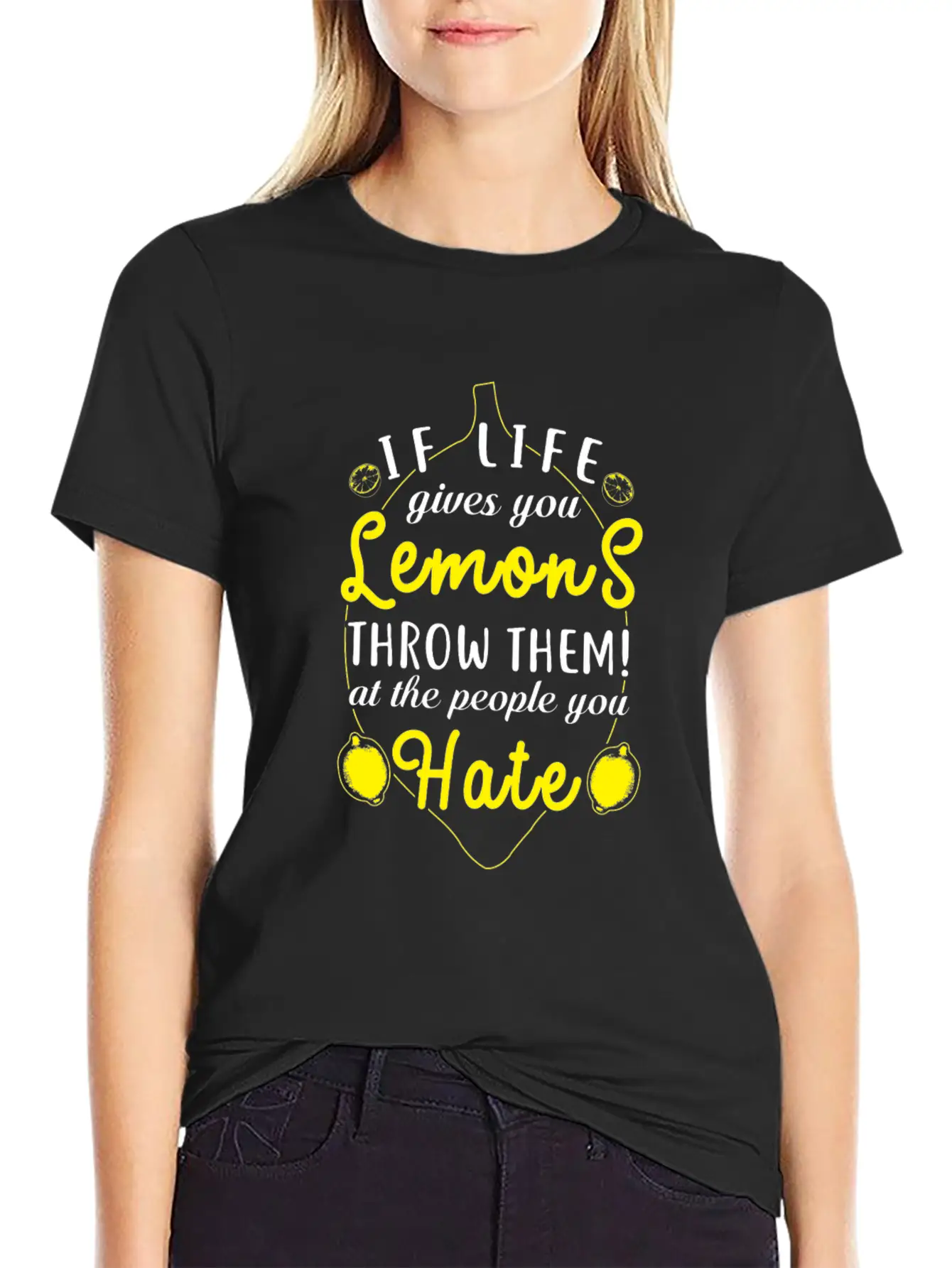 (Gift) If Life Gives You Lemons Throw Them Relaxed Everyday Tee – Lightweight And Durable Cotton