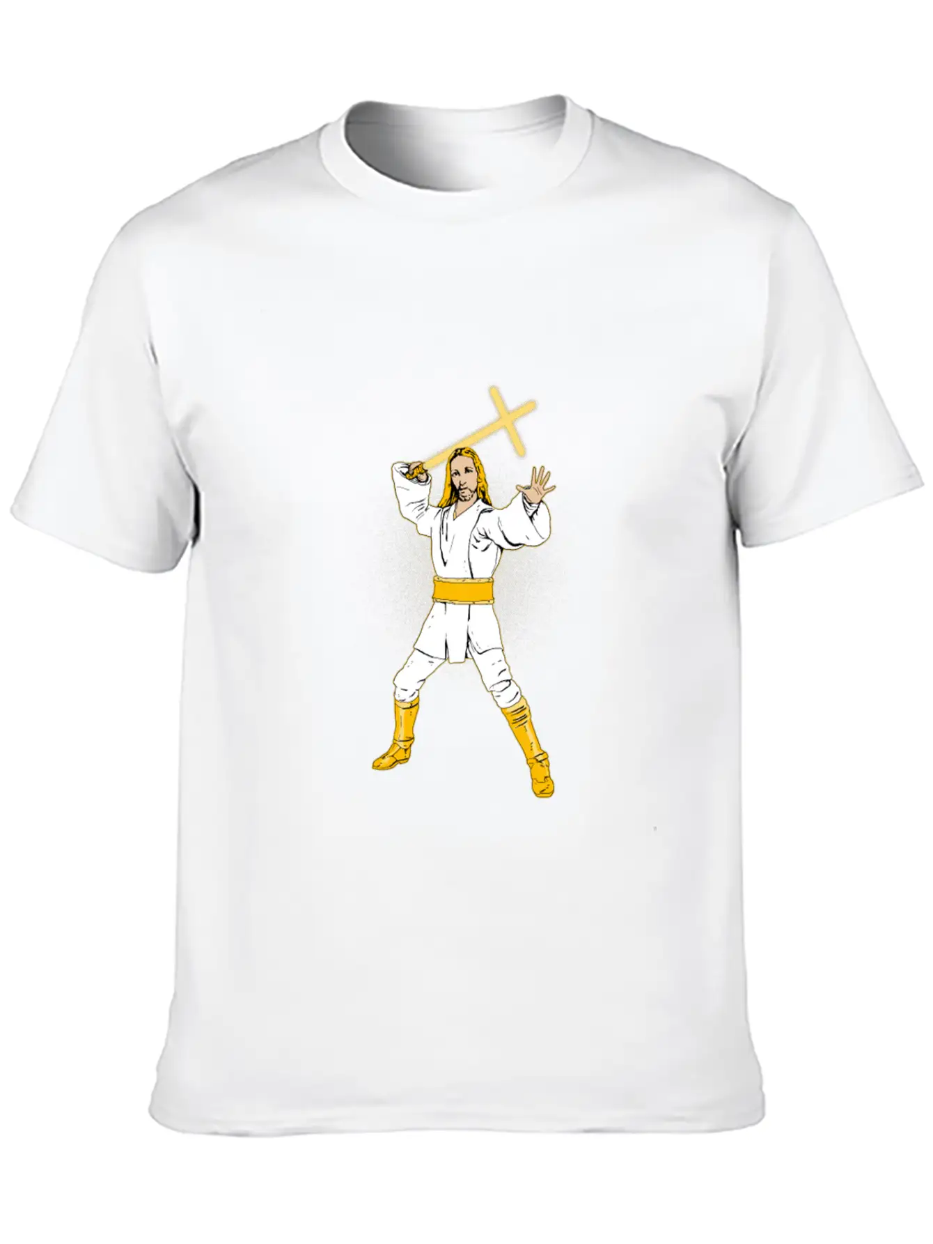 (Gift) Jedi Jesus Comfortable Minimalist Graphic Tee – Summer Style Essential