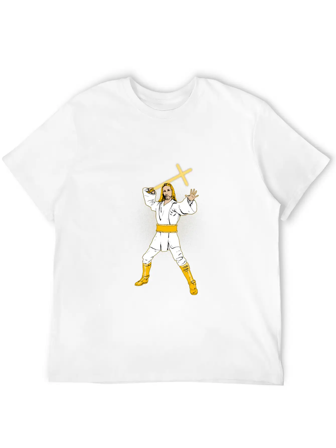 (Gift) Jedi Jesus Comfortable Minimalist Graphic Tee – Summer Style Essential