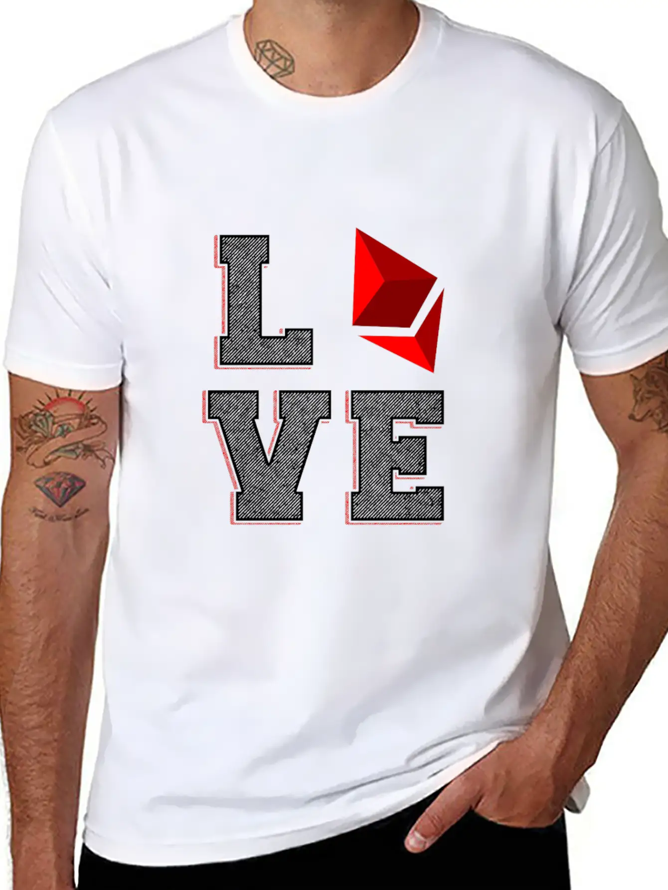 (Gift) Love Ethereum Essential Unisex Summer Tee – Soft Cotton Casual Fit