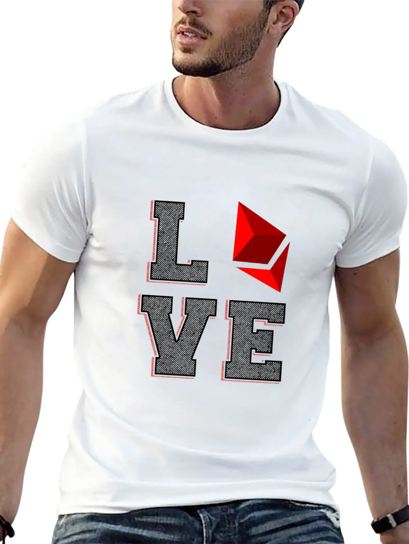 (Gift) Love Ethereum Essential Unisex Summer Tee – Soft Cotton Casual Fit