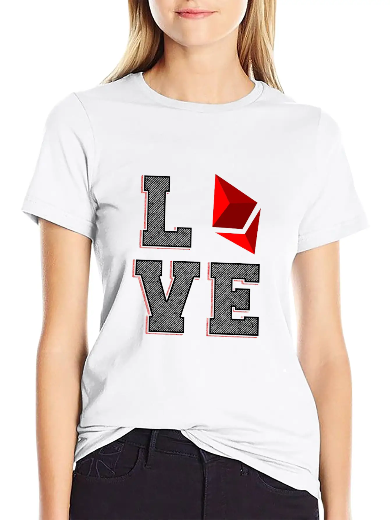(Gift) Love Ethereum Essential Unisex Summer Tee – Soft Cotton Casual Fit