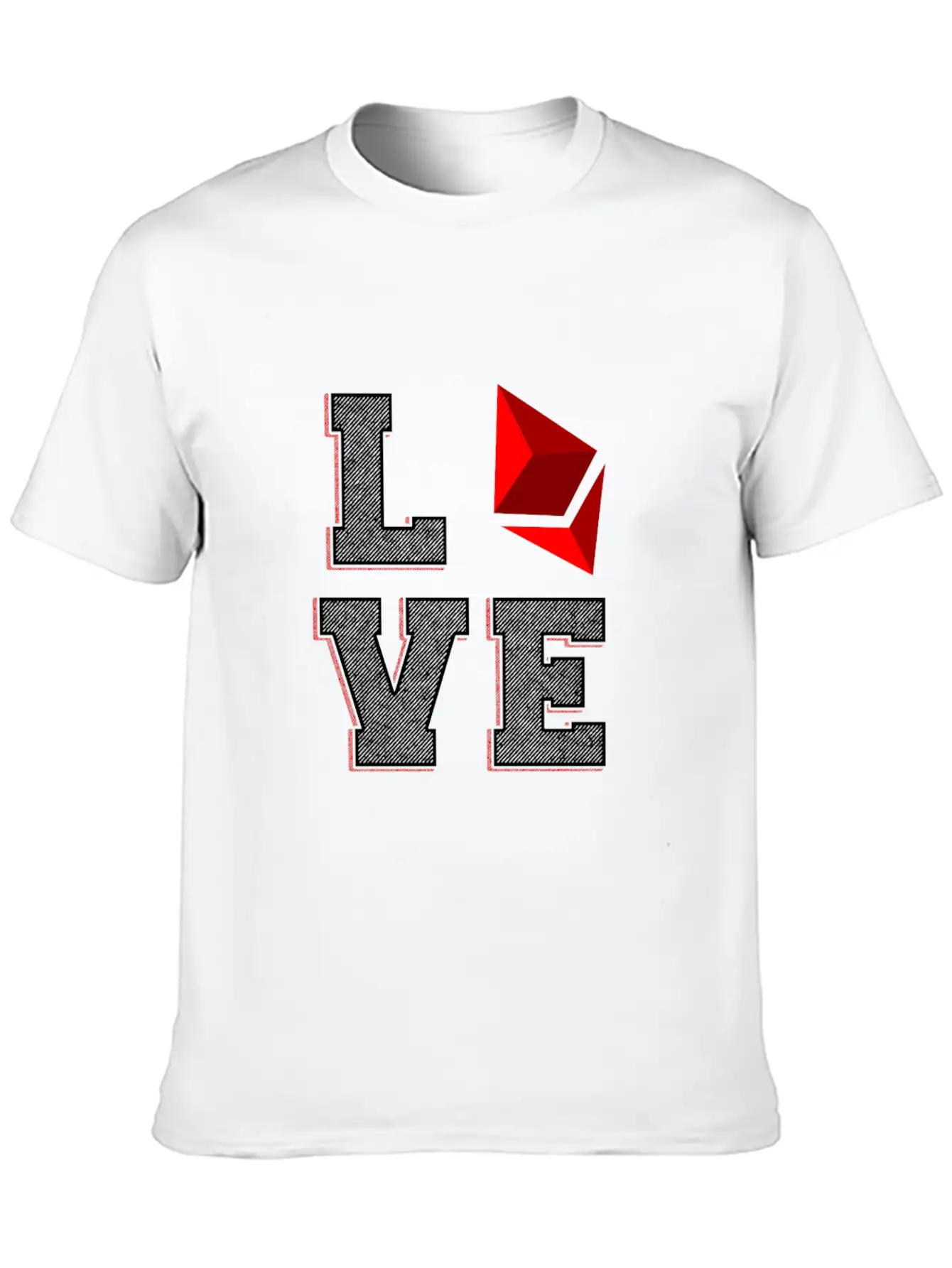 (Gift) Love Ethereum Essential Unisex Summer Tee – Soft Cotton Casual Fit