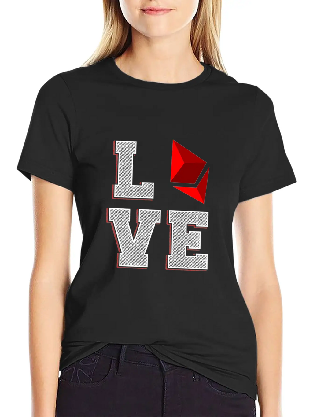 (Gift) Love Ethereum Essential Unisex Summer Tee – Soft Cotton Casual Fit