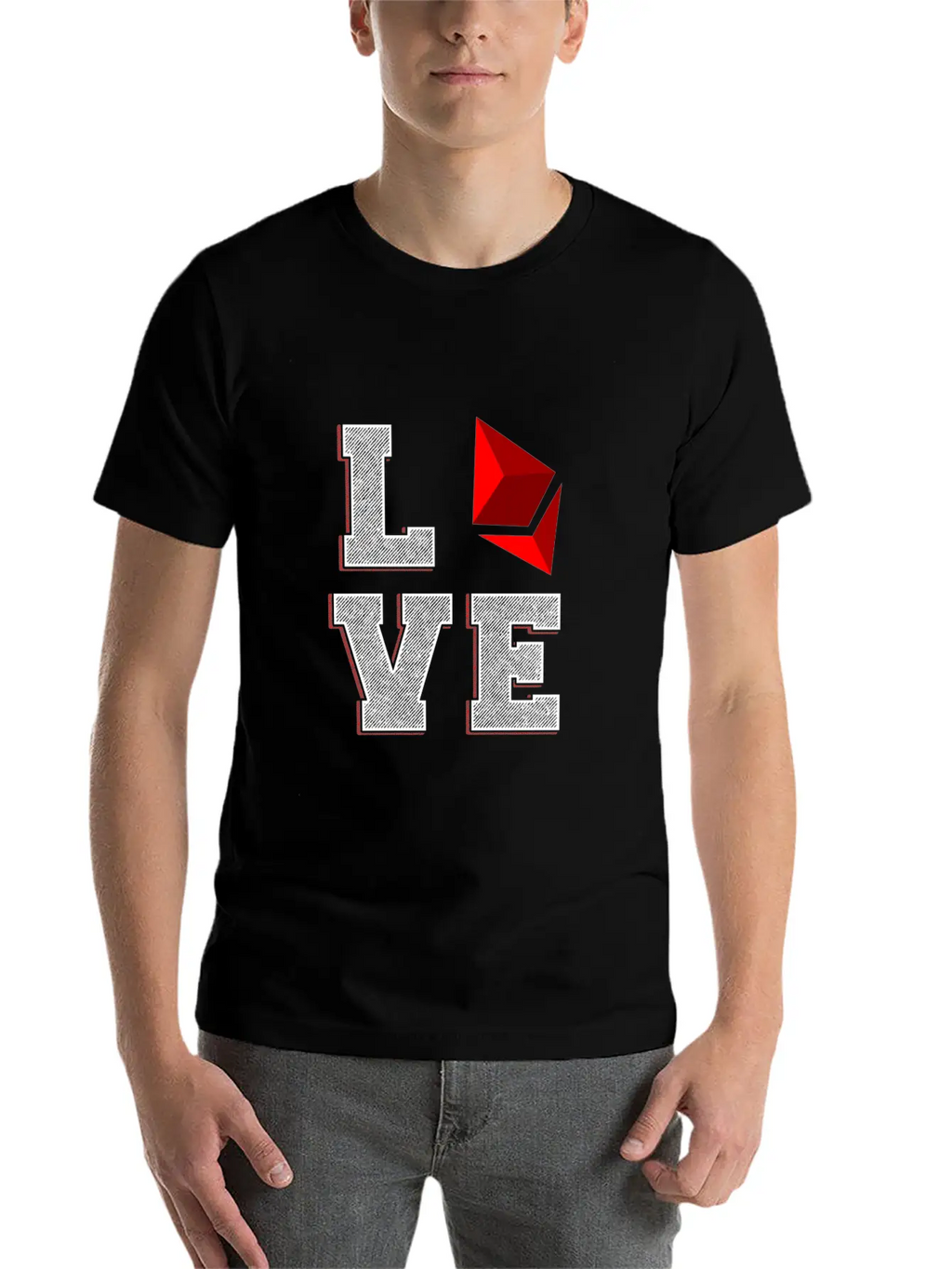 (Gift) Love Ethereum Essential Unisex Summer Tee – Soft Cotton Casual Fit