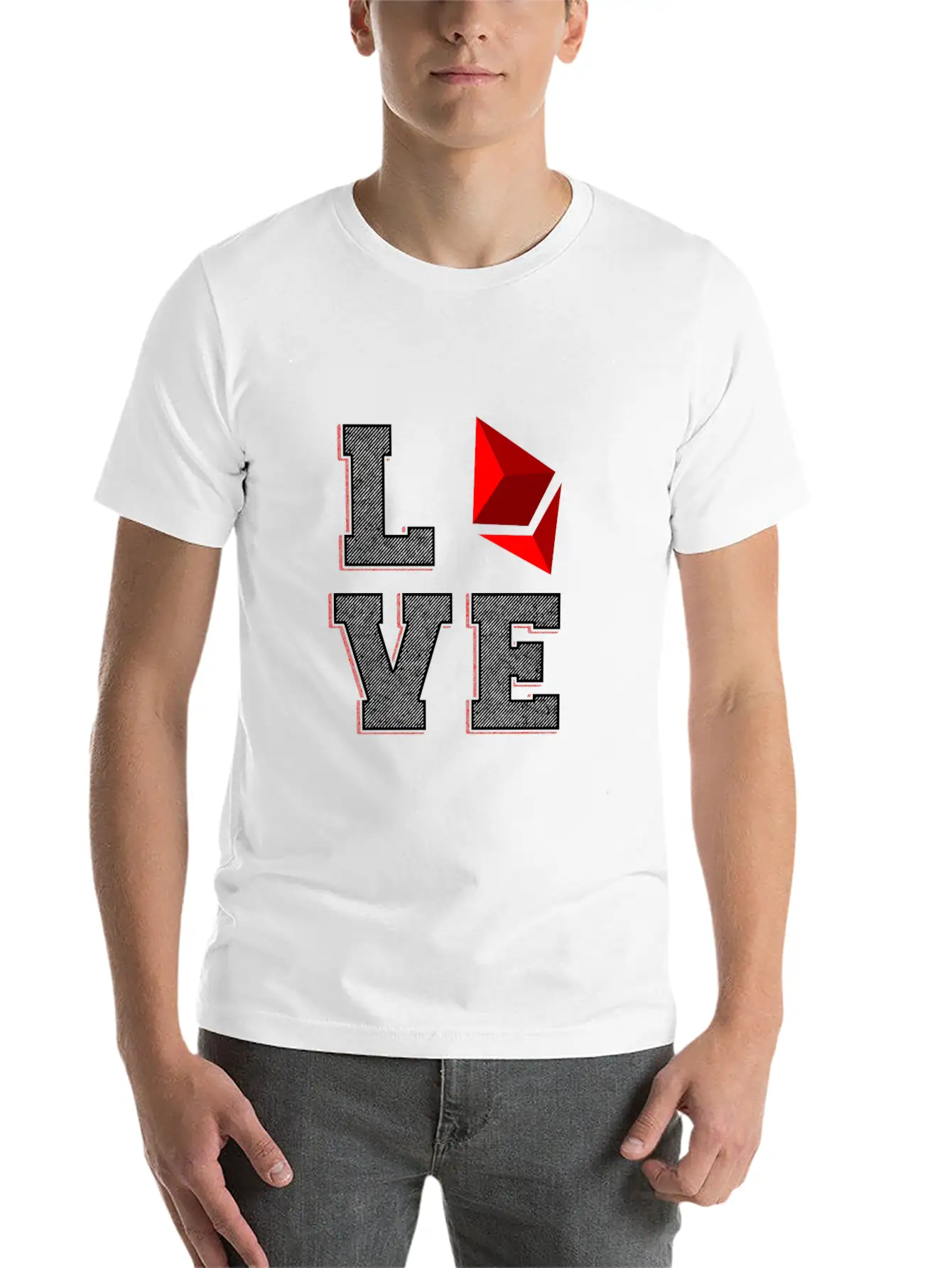 (Gift) Love Ethereum Essential Unisex Summer Tee – Soft Cotton Casual Fit
