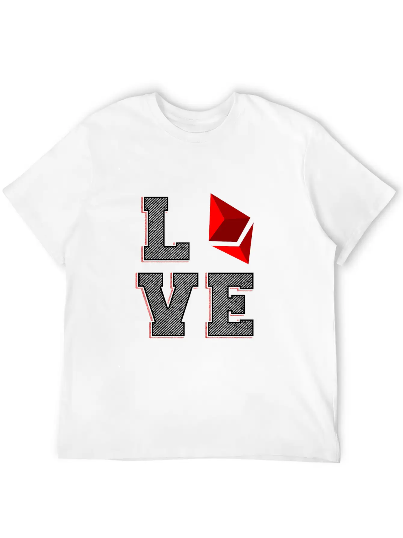 (Gift) Love Ethereum Essential Unisex Summer Tee – Soft Cotton Casual Fit