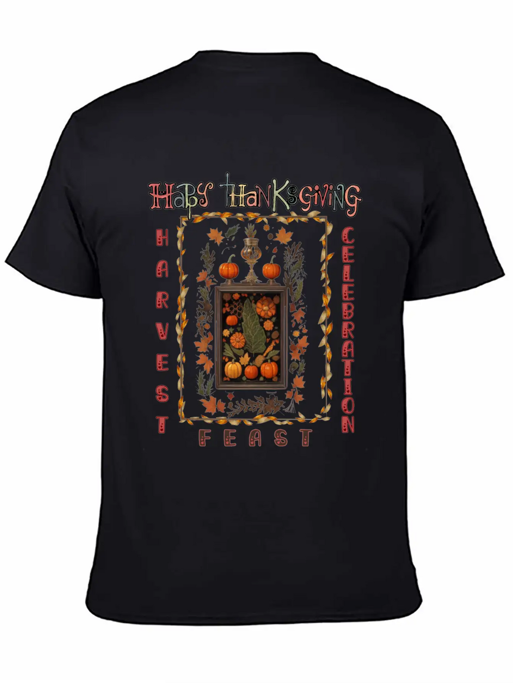 "Harvest Feast Delight" Comfortable Minimalist Graphic Tee – Summer Style Essential