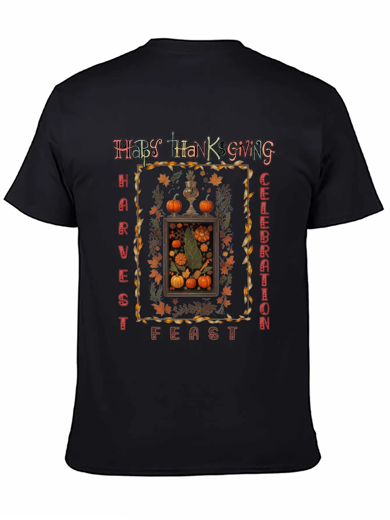 "Harvest Feast Delight" Comfortable Minimalist Graphic Tee – Summer Style Essential