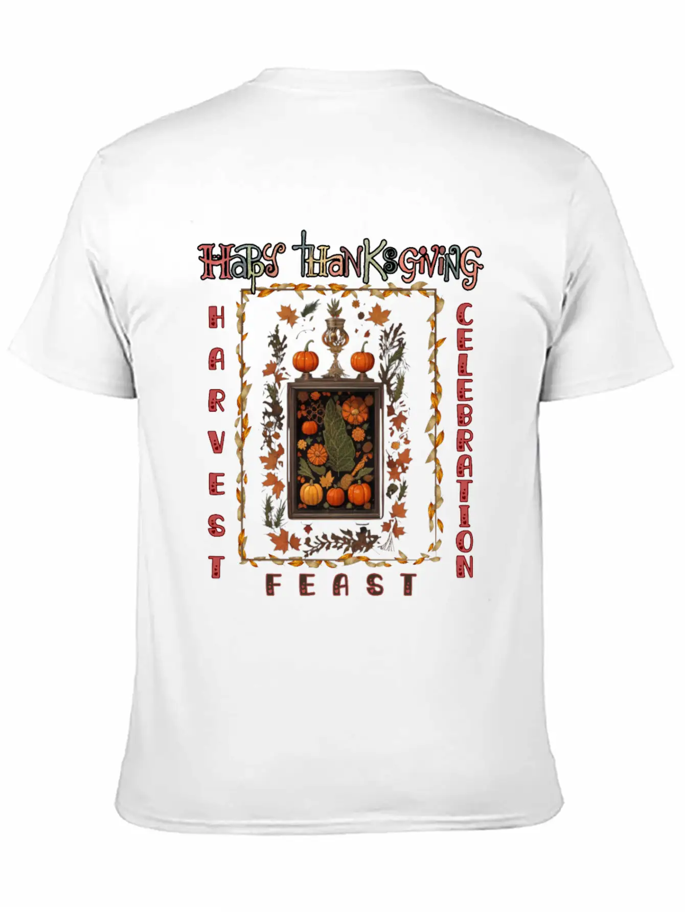 "Harvest Feast Delight" Comfortable Minimalist Graphic Tee – Summer Style Essential