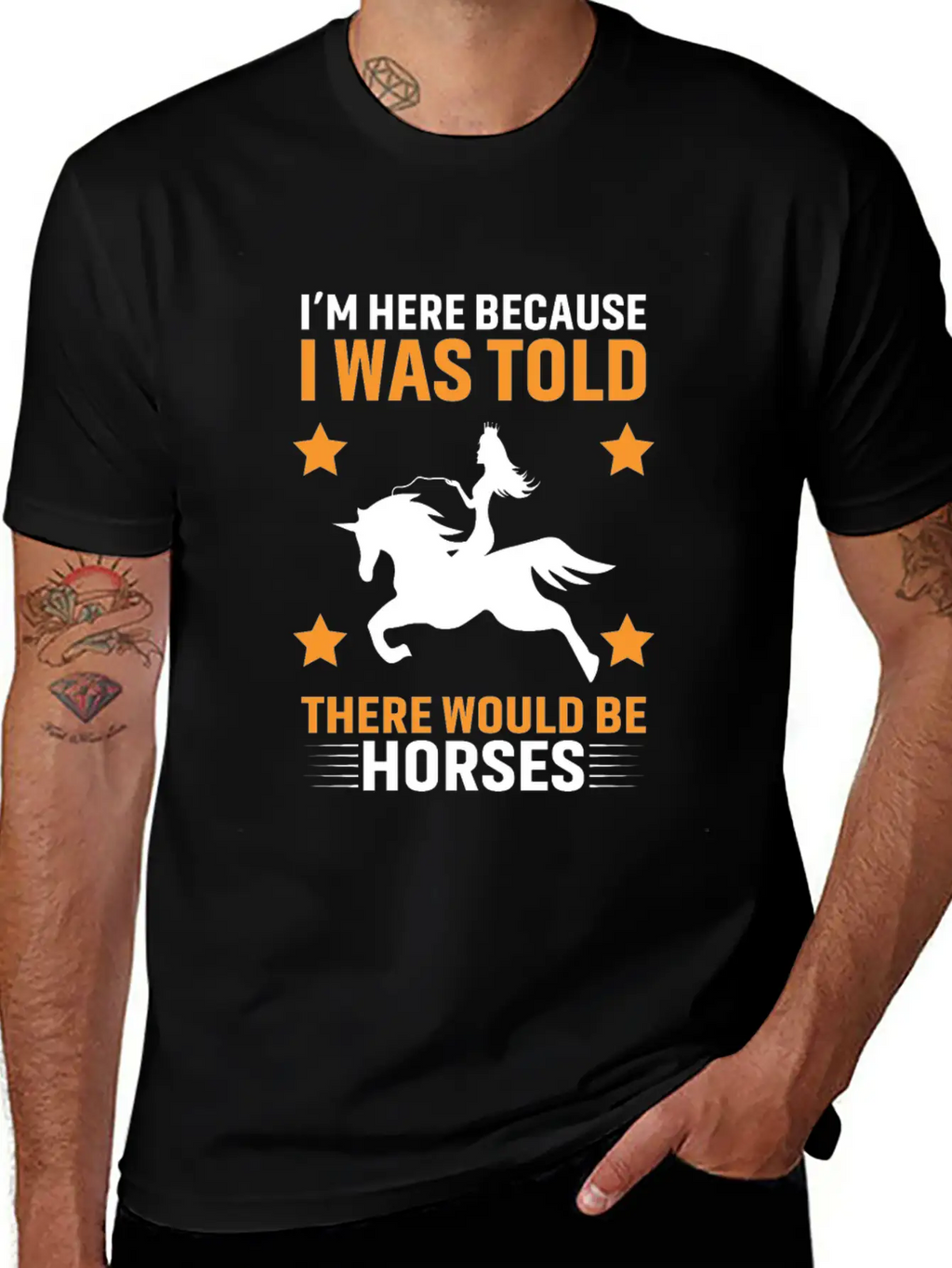 Horses Lover Design, Horse Quote Sayings Unisex Casual T-Shirt – Clean Design For Daily Comfort