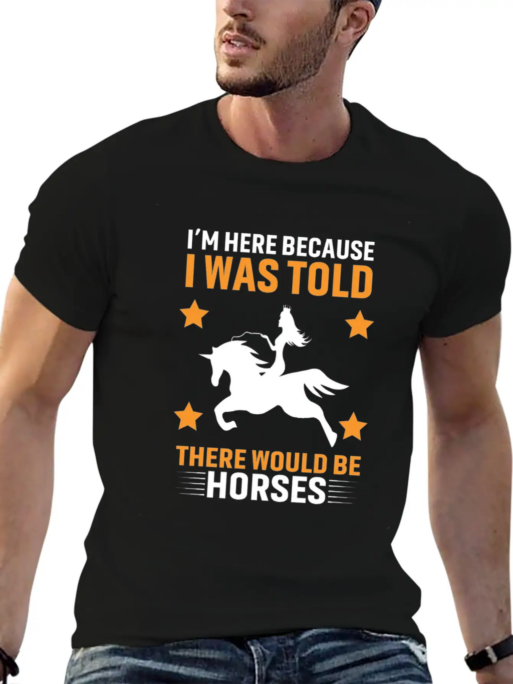 Horses Lover Design, Horse Quote Sayings Unisex Casual T-Shirt – Clean Design For Daily Comfort