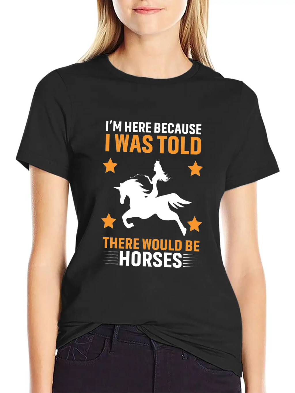 Horses Lover Design, Horse Quote Sayings Unisex Casual T-Shirt – Clean Design For Daily Comfort
