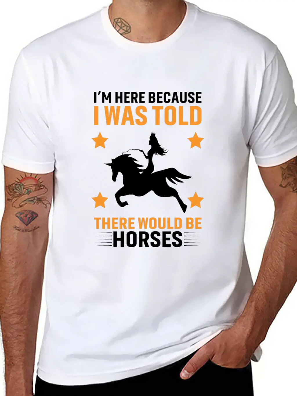 Horses Lover Design, Horse Quote Sayings Unisex Casual T-Shirt – Clean Design For Daily Comfort
