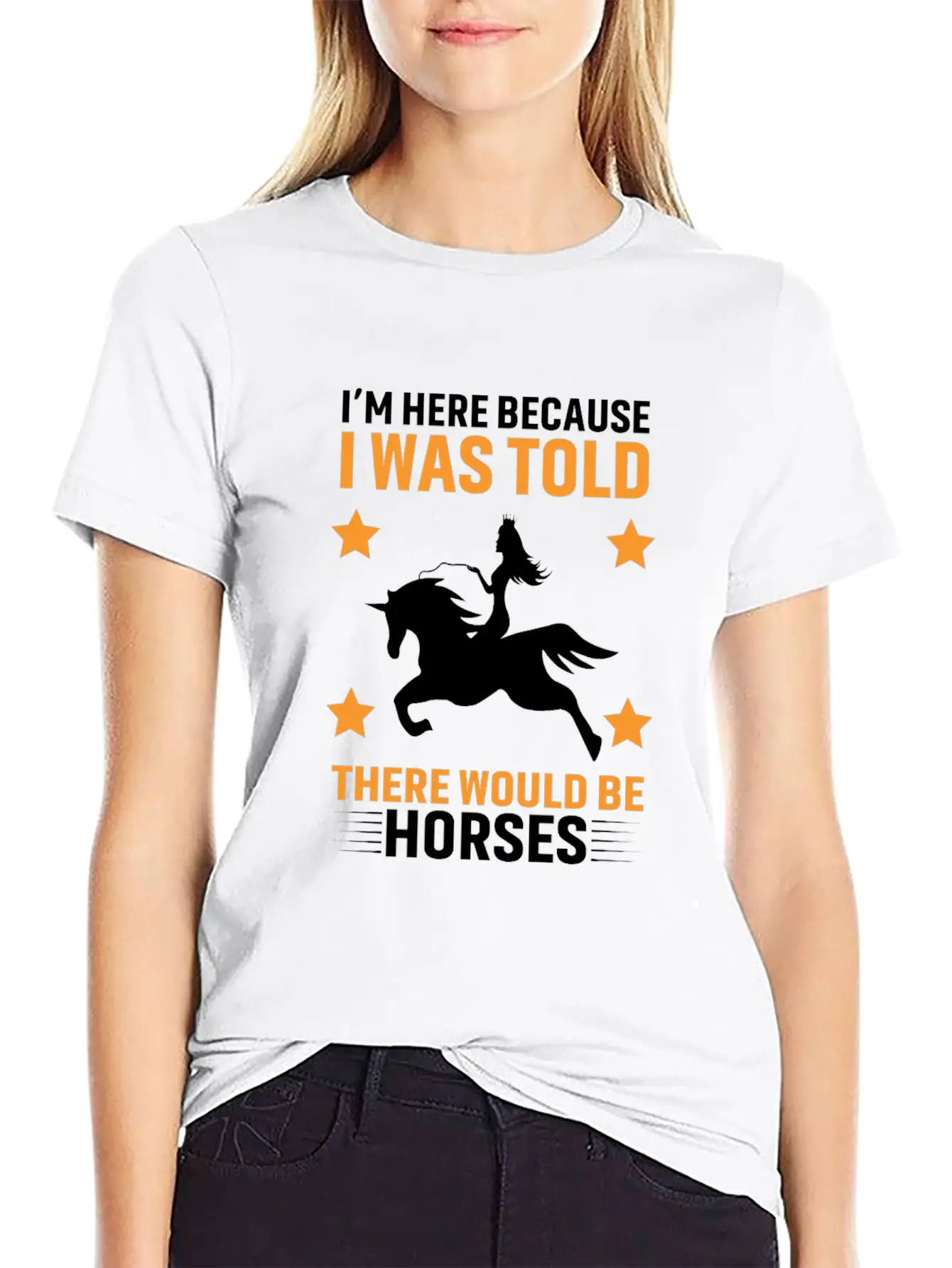 Horses Lover Design, Horse Quote Sayings Unisex Casual T-Shirt – Clean Design For Daily Comfort