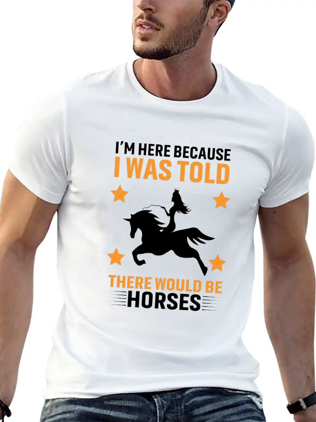 Horses Lover Design, Horse Quote Sayings Unisex Casual T-Shirt – Clean Design For Daily Comfort