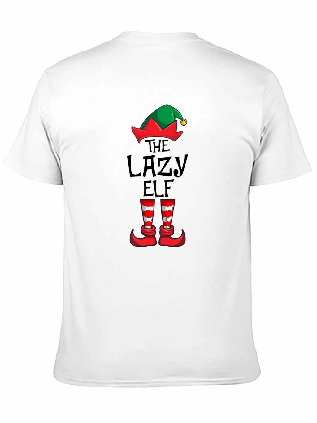 Lazy Elf Matching Family Christmas Unisex Casual T-Shirt – Clean Design For Daily Comfort