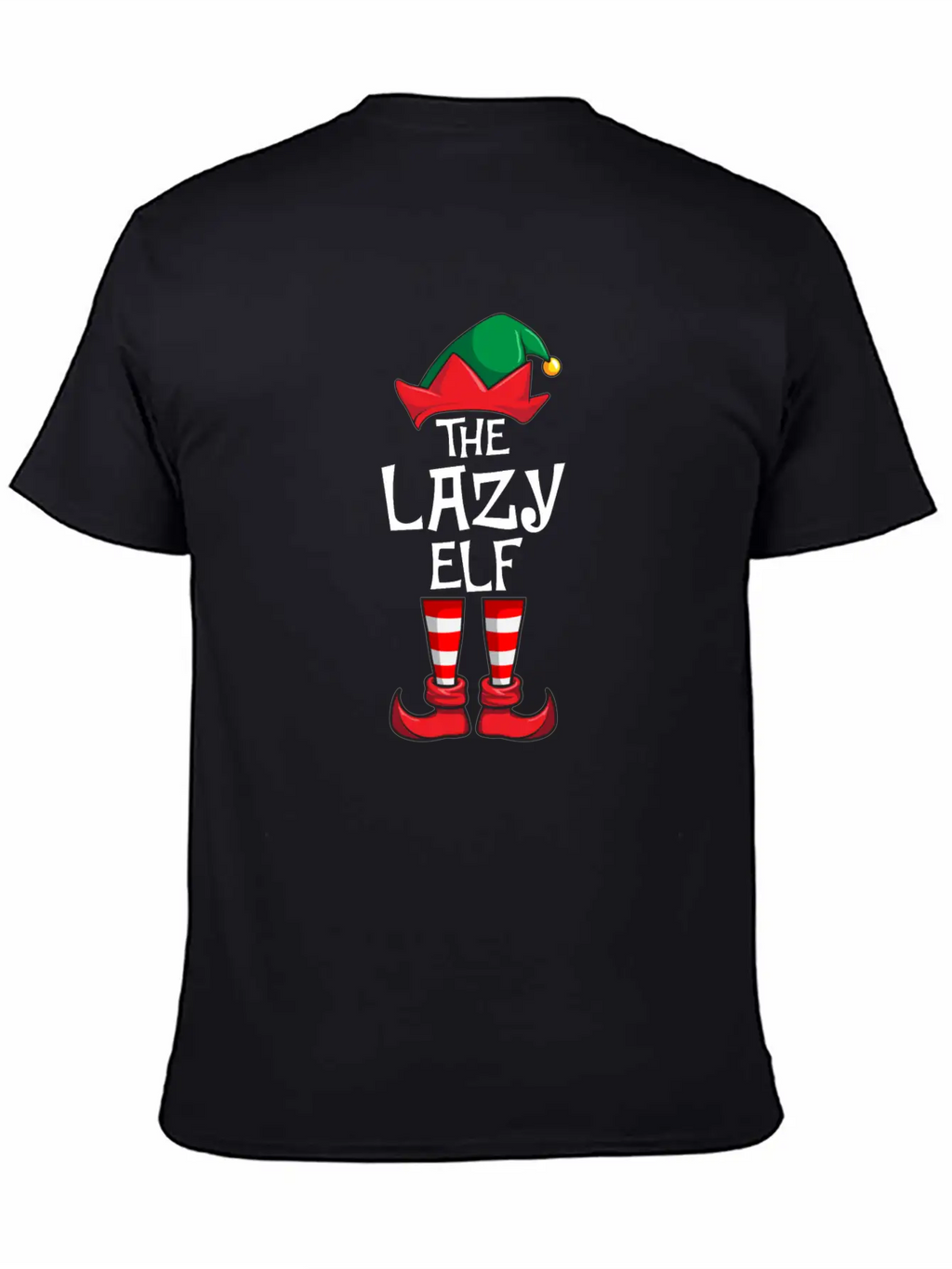 Lazy Elf Matching Family Christmas Unisex Casual T-Shirt – Clean Design For Daily Comfort