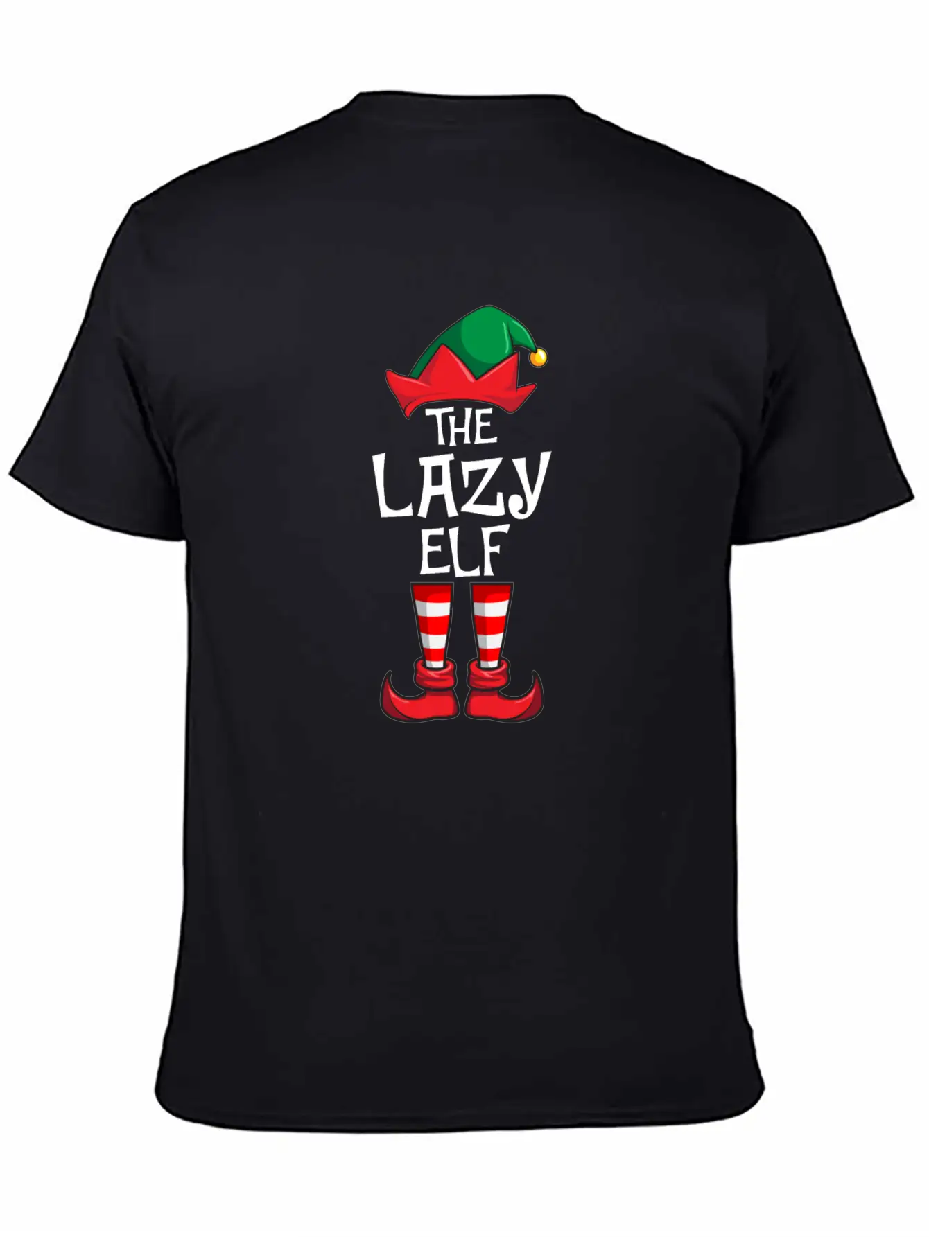 Lazy Elf Matching Family Christmas Unisex Casual T-Shirt – Clean Design For Daily Comfort