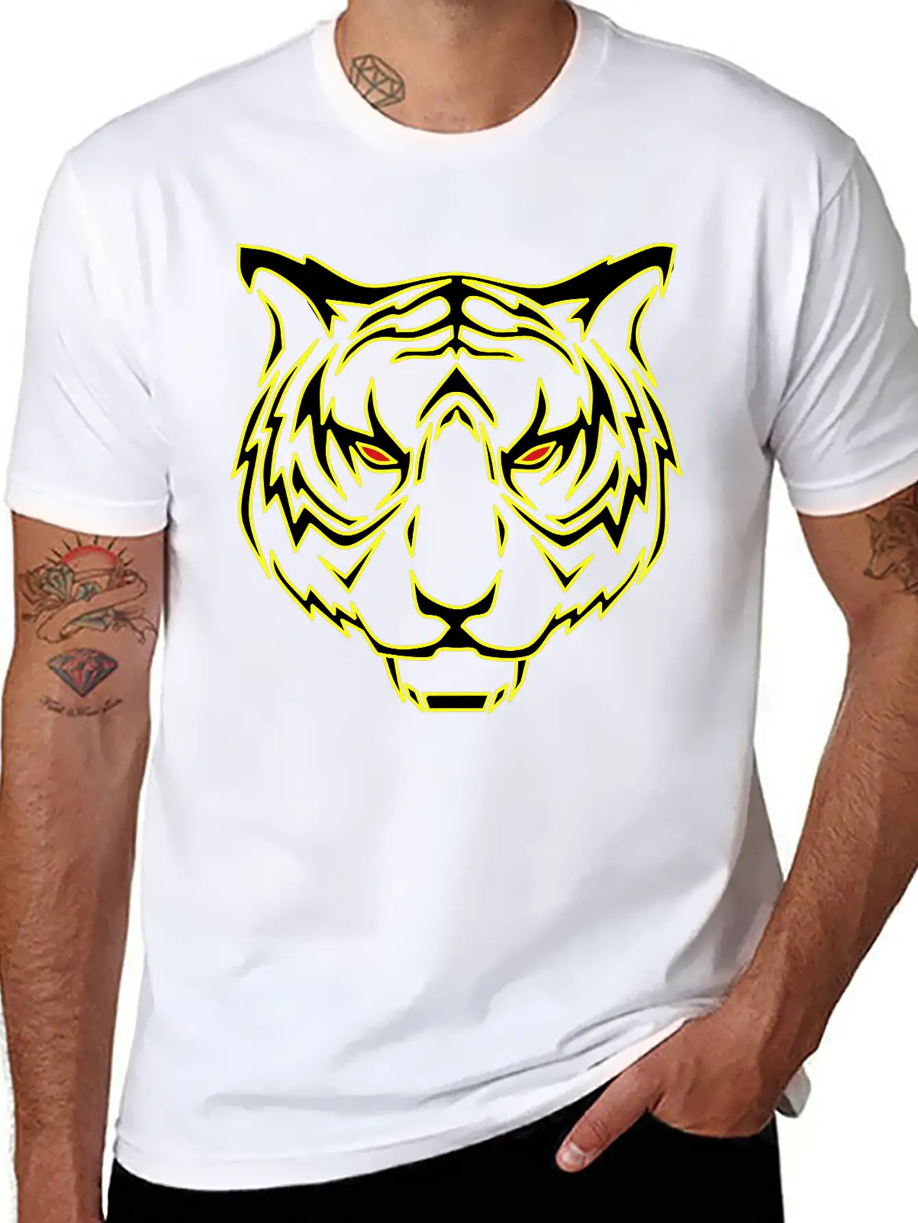 Lion,Tiger,wild Cat,lion,head,wild Unisex Casual T-Shirt – Clean Design For Daily Comfort