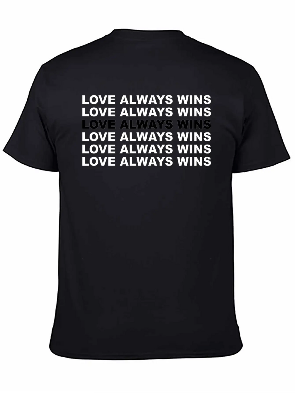 "Love Always Wins" Lettering | LGBTQ Pride Soft Cotton Short Sleeve Tee – Unisex Wardrobe Staple