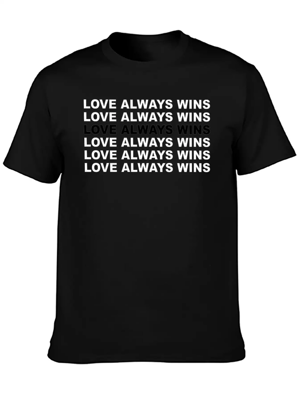 "Love Always Wins" Lettering | LGBTQ Pride Soft Cotton Short Sleeve Tee – Unisex Wardrobe Staple
