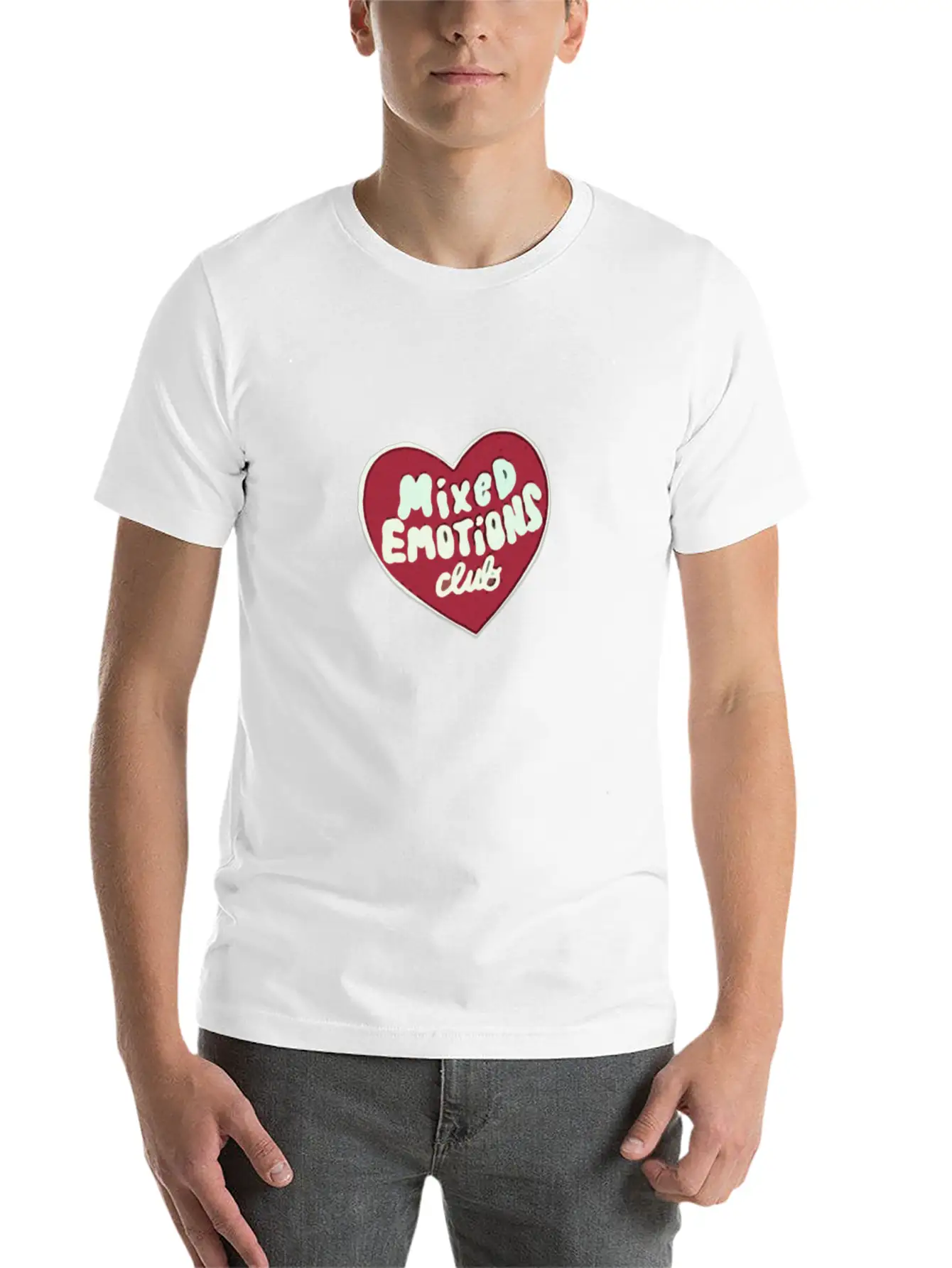 "Mixed Emotions Club" Essential Unisex Summer Tee – Soft Cotton Casual Fit