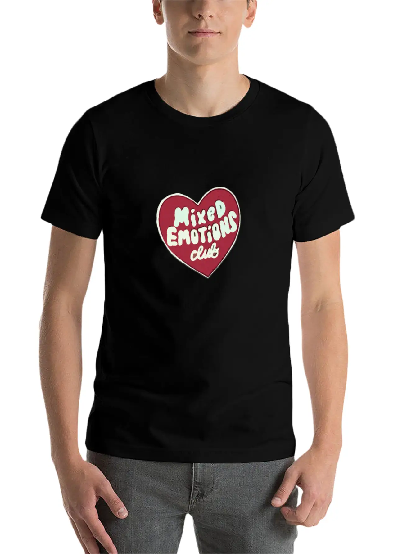 "Mixed Emotions Club" Essential Unisex Summer Tee – Soft Cotton Casual Fit