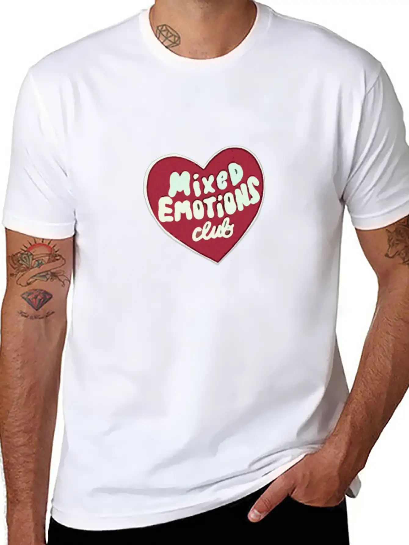 "Mixed Emotions Club" Essential Unisex Summer Tee – Soft Cotton Casual Fit