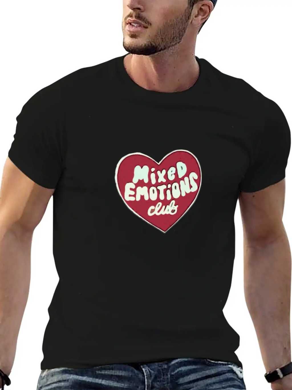 "Mixed Emotions Club" Essential Unisex Summer Tee – Soft Cotton Casual Fit