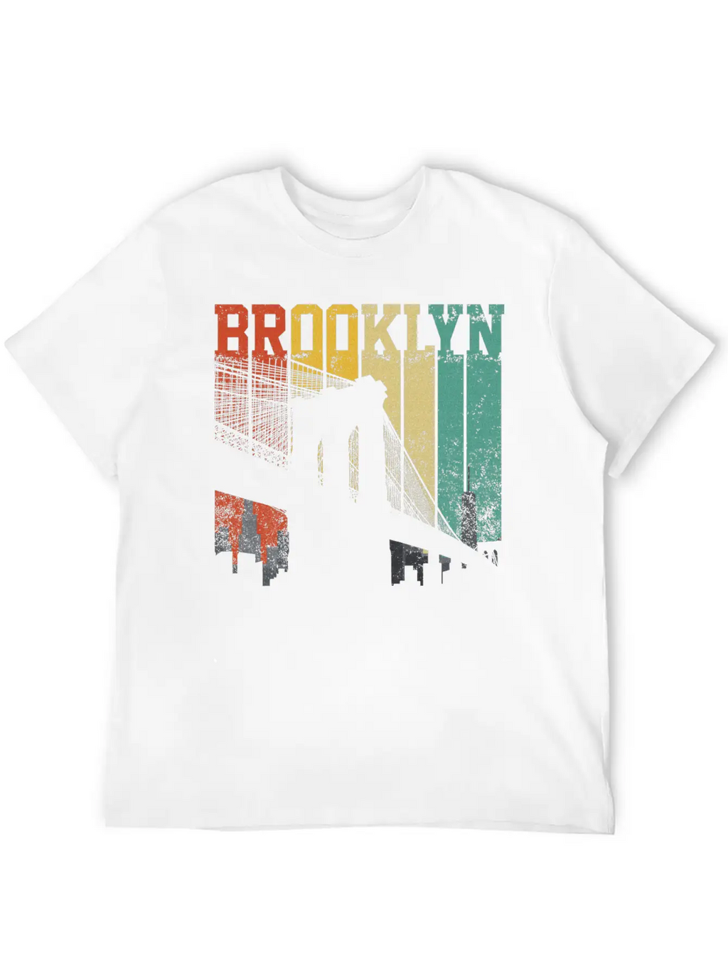 New York City Brooklyn Bridge Skyline Unisex Casual T-Shirt – Clean Design For Daily Comfort