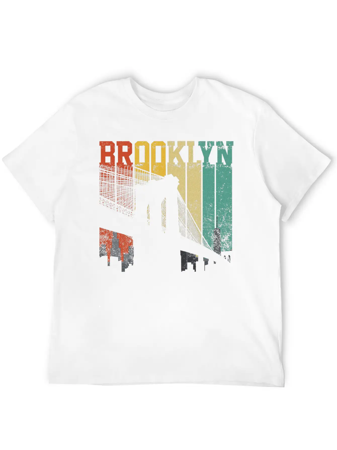 New York City Brooklyn Bridge Skyline Unisex Casual T-Shirt – Clean Design For Daily Comfort