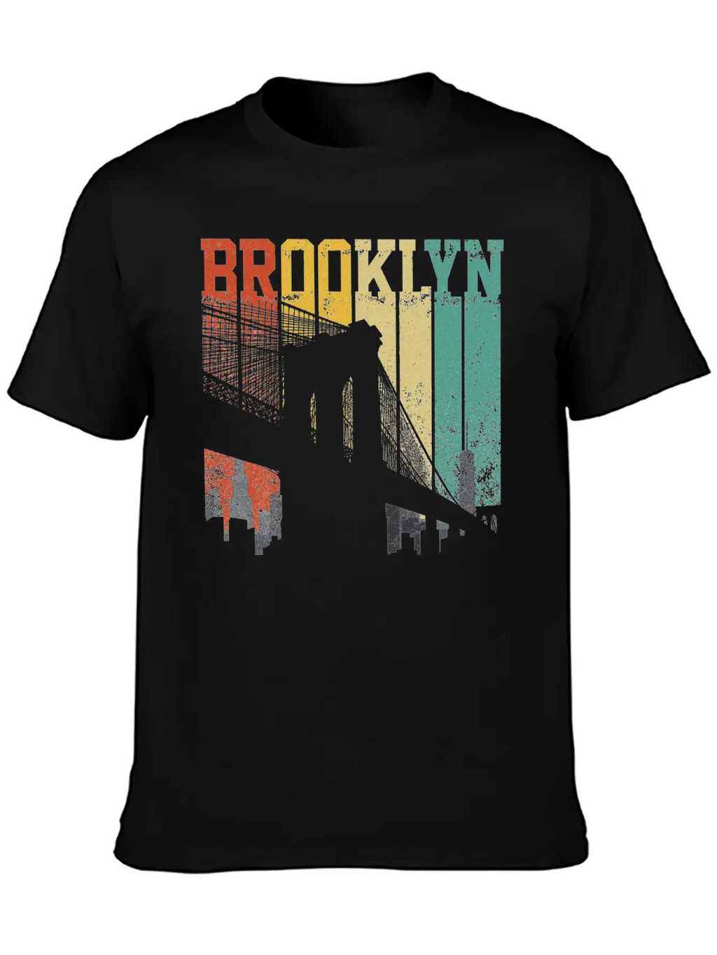 New York City Brooklyn Bridge Skyline Unisex Casual T-Shirt – Clean Design For Daily Comfort