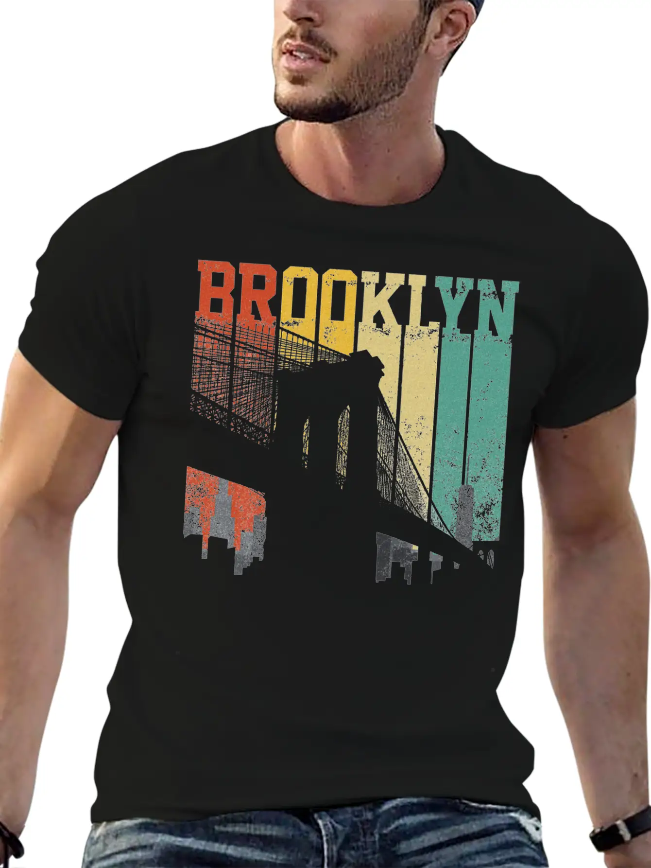 New York City Brooklyn Bridge Skyline Unisex Casual T-Shirt – Clean Design For Daily Comfort