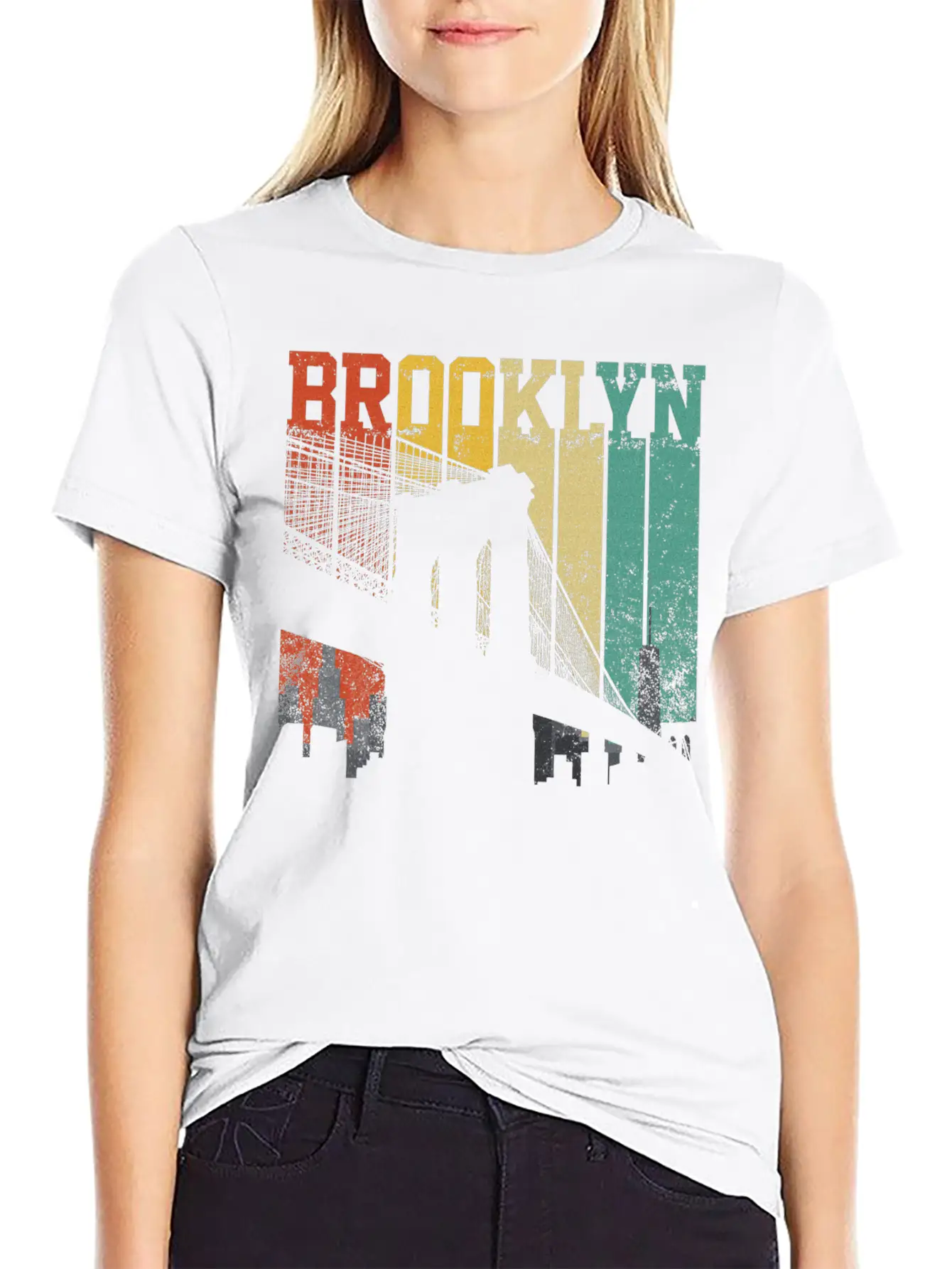 New York City Brooklyn Bridge Skyline Unisex Casual T-Shirt – Clean Design For Daily Comfort