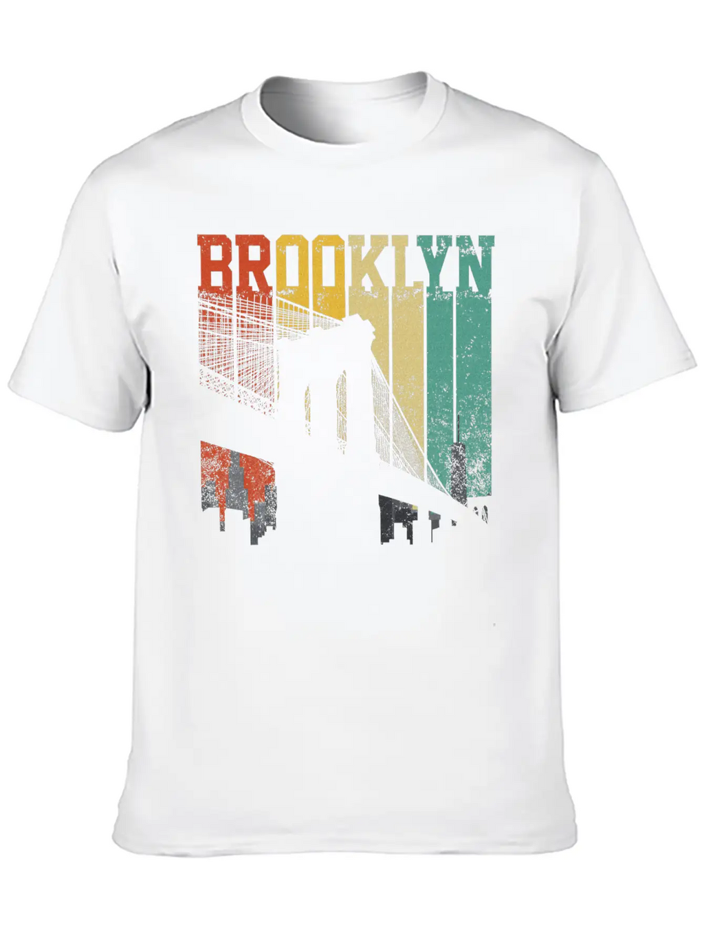 New York City Brooklyn Bridge Skyline Unisex Casual T-Shirt – Clean Design For Daily Comfort