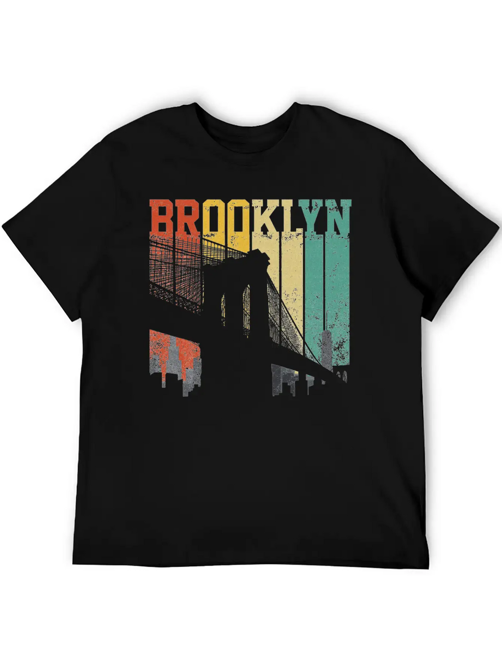 New York City Brooklyn Bridge Skyline Unisex Casual T-Shirt – Clean Design For Daily Comfort