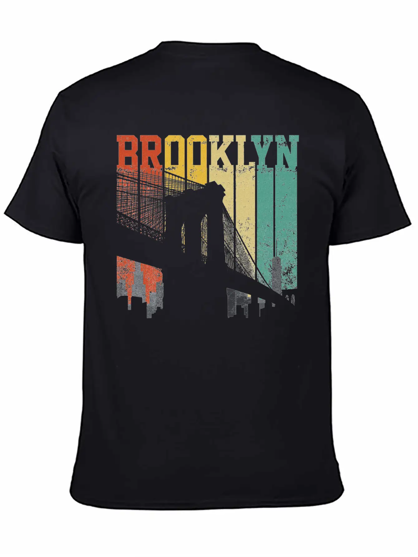 New York City Brooklyn Bridge Skyline Unisex Casual T-Shirt – Clean Design For Daily Comfort