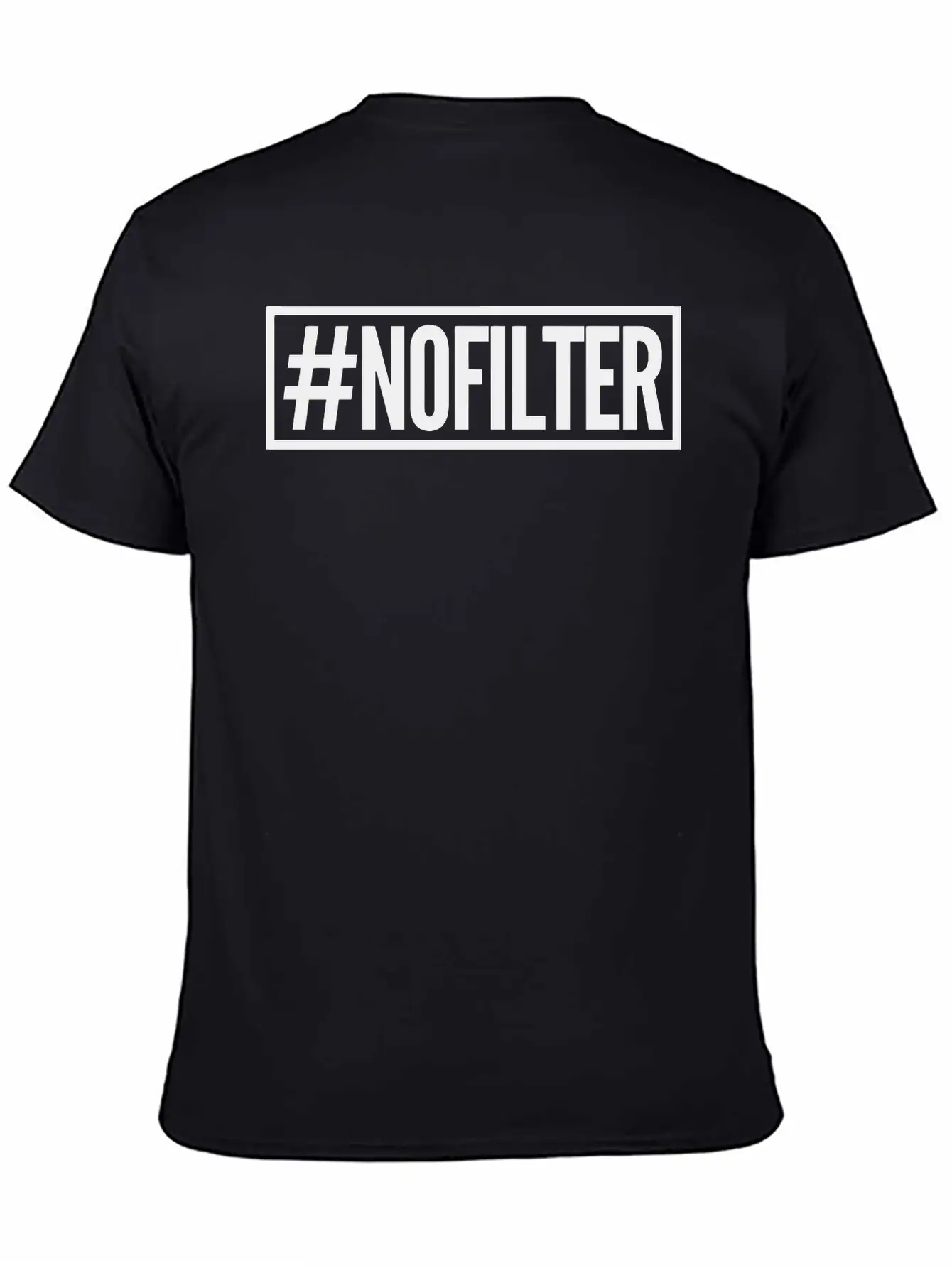 #nofilter Comfortable Minimalist Graphic Tee – Summer Style Essential