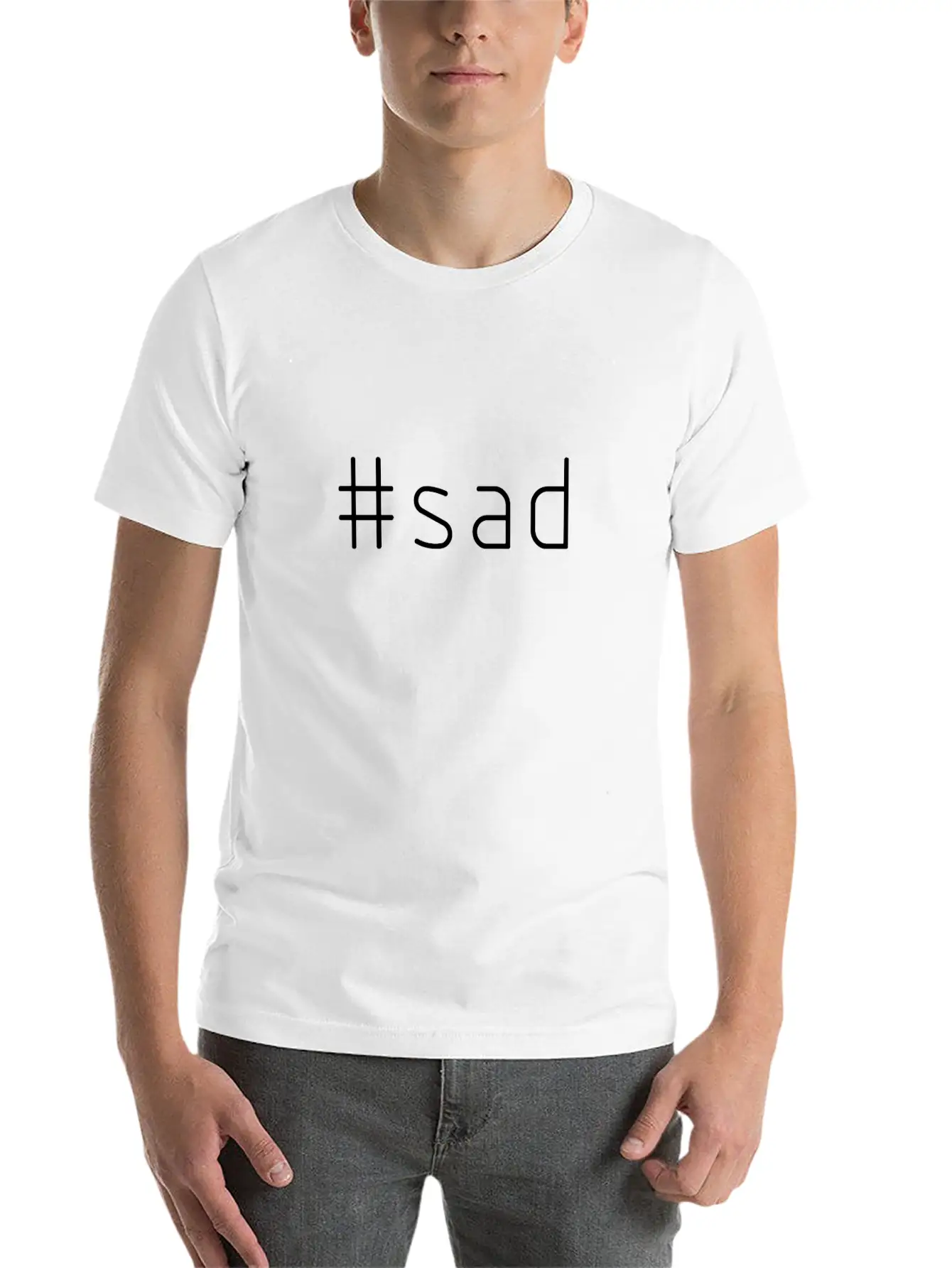 #sad Relaxed Everyday Tee – Lightweight And Durable Cotton