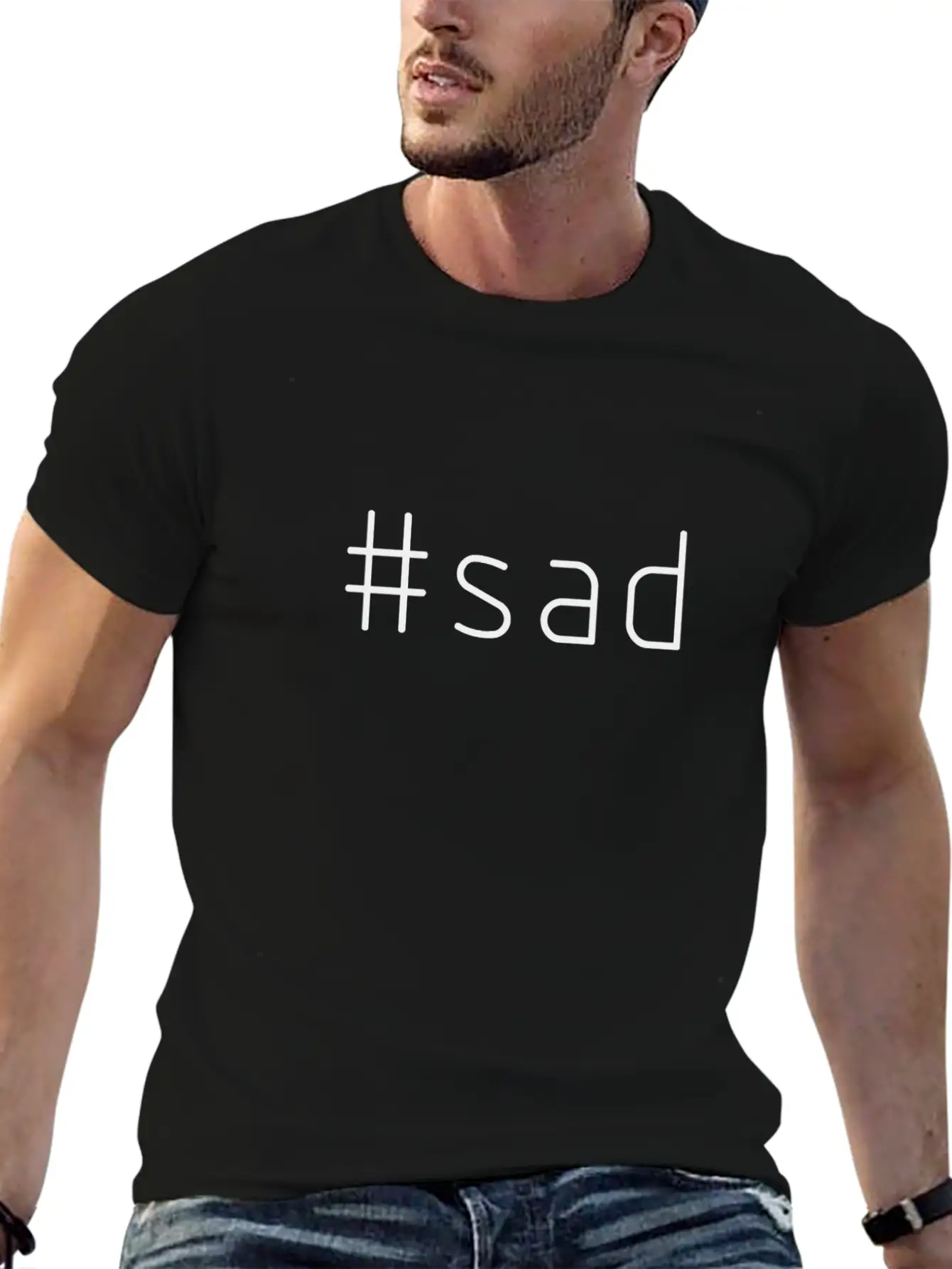#sad Relaxed Everyday Tee – Lightweight And Durable Cotton