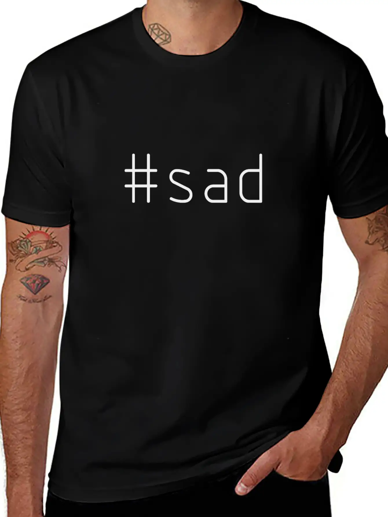 #sad Relaxed Everyday Tee – Lightweight And Durable Cotton
