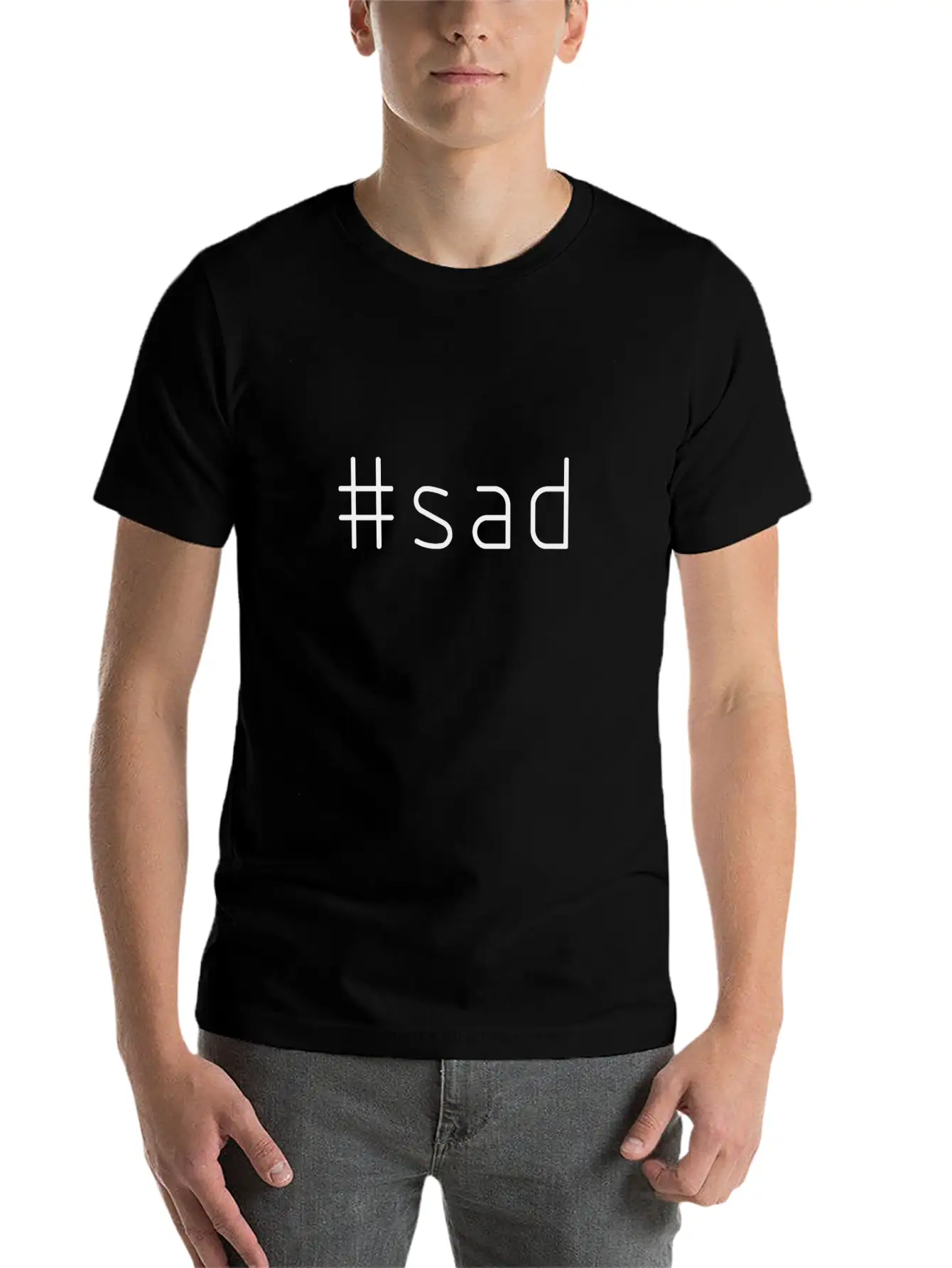#sad Relaxed Everyday Tee – Lightweight And Durable Cotton