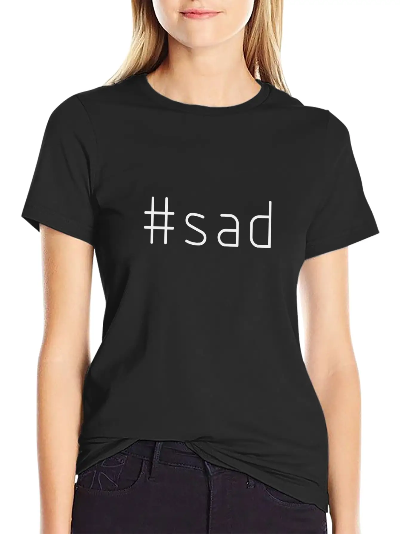 #sad Relaxed Everyday Tee – Lightweight And Durable Cotton
