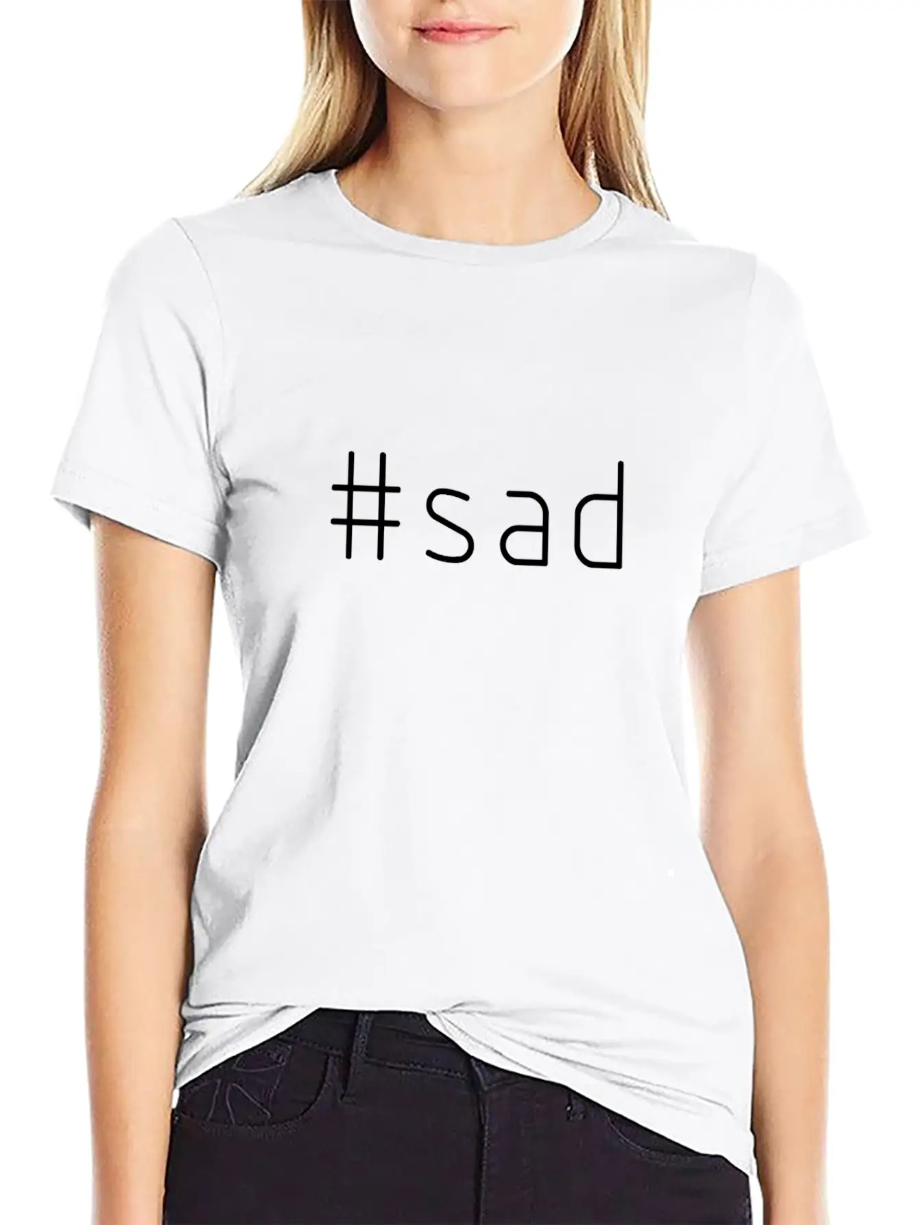 #sad Relaxed Everyday Tee – Lightweight And Durable Cotton
