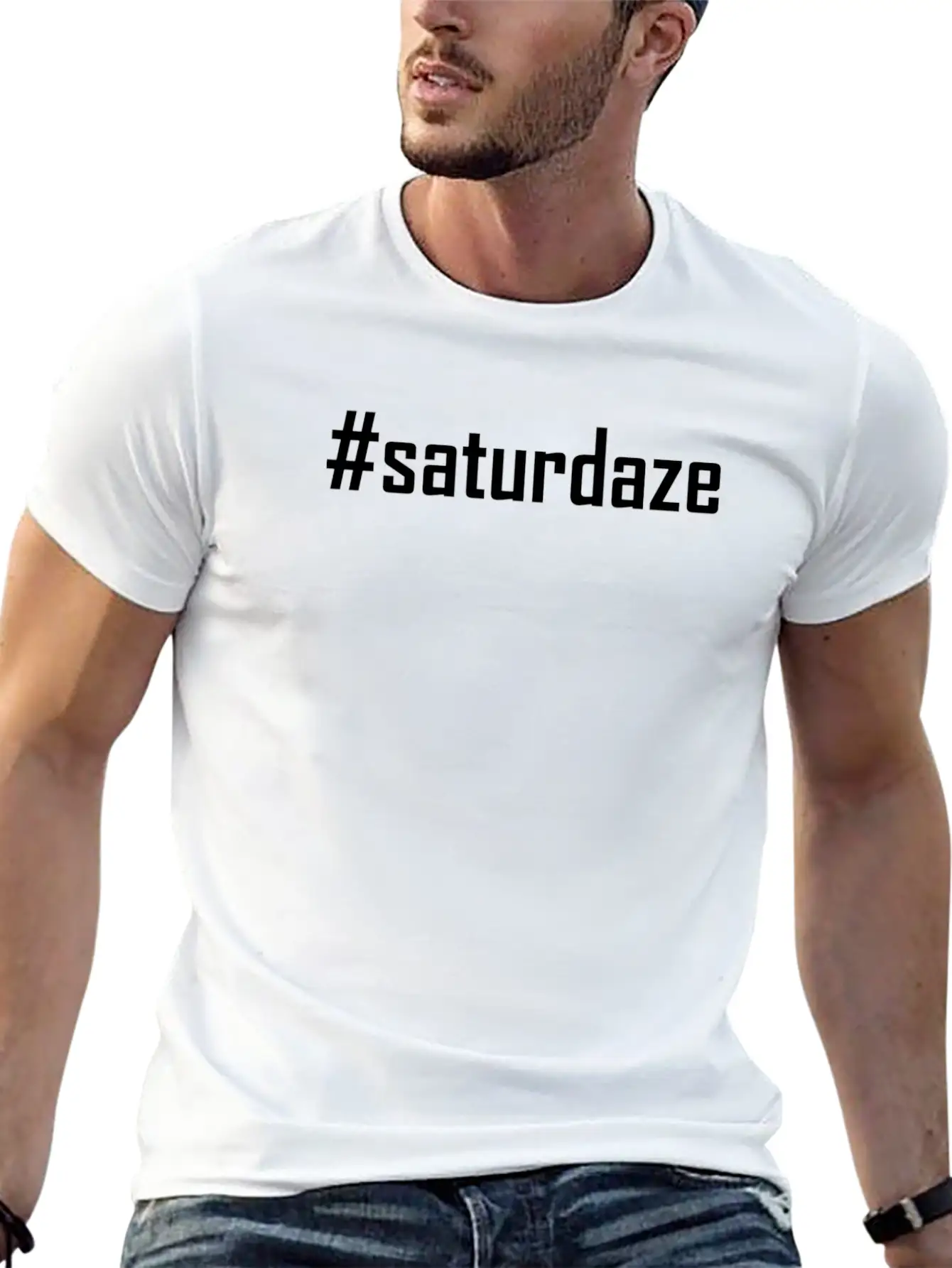 #saturdaze Hashtag Saturdaze Lazy Day And Weekend Relaxed Everyday Tee – Lightweight And Durable Cotton