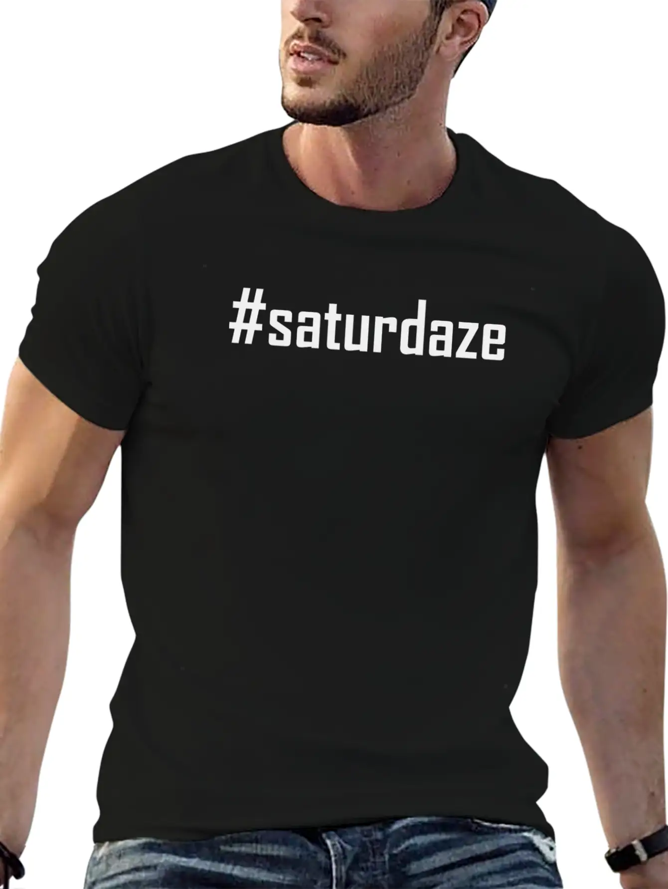 #saturdaze Hashtag Saturdaze Lazy Day And Weekend Relaxed Everyday Tee – Lightweight And Durable Cotton